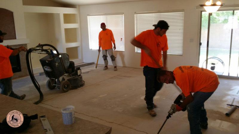Floor grinding and crack stitching experts in Arizona by Concrete Repairman LLC