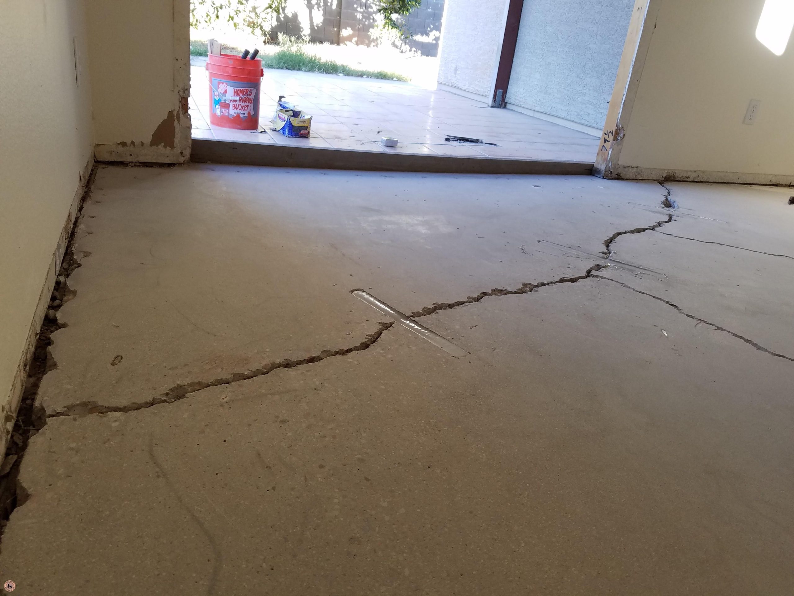Sporadic floor crack repair scaled