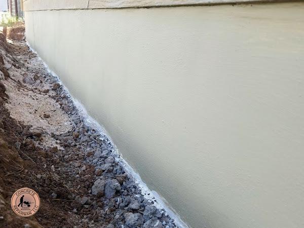 stem wall water proofing