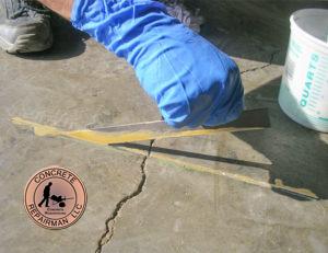 Structural crack stitching, permanent fix