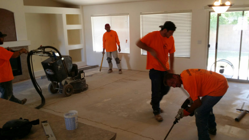 epoxy slab stitching by Concrete Repairman LLC